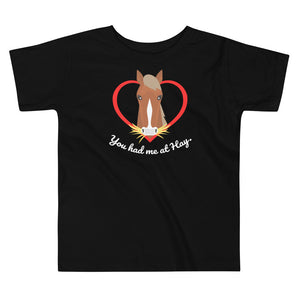 Open image in slideshow, &quot;You had me at Hay?&quot;Toddler Short Sleeve Tee

