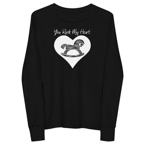 Open image in slideshow, &quot;You Rock My Heart&quot; Youth long sleeve tee
