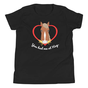 Open image in slideshow, &quot;You Had Me At Hay&quot; Youth Short Sleeve T-Shirt
